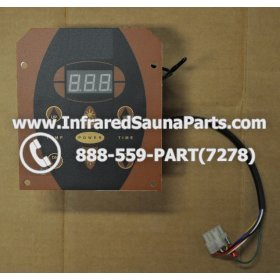 CIRCUIT BOARDS WITH  FACE PLATES - CIRCUIT BOARD WITH FACE PLATE NIRVANA SAUNAS SN 20051124279 AND REMOTE CONTROL 3