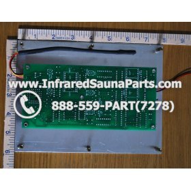 CIRCUIT BOARDS WITH  FACE PLATES - CIRCUIT BOARD WITH FACE PLATE DELUXE INFRARED SAUNA 12092007 MANUAL ON OFF SWITCH 4