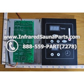 CIRCUIT BOARDS WITH  FACE PLATES - CIRCUIT BOARD WITH FACE PLATE DELUXE INFRARED SAUNA 12092007 MANUAL ON OFF SWITCH 6