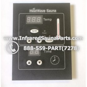 CIRCUIT BOARDS WITH  FACE PLATES - CIRCUIT BOARD WITH FACE PLATE HEATWAVE INFRARED SAUNA 03112006 MANUAL ON  OFF SWITCH 1