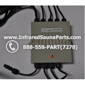 COMPLETE CONTROL POWER BOX 220V / 240V - COMPLETE CONTROL POWER BOX 220V / 240V DELUXE INFRARED SAUNA WITH 8 HEATER PLUGS v2 1