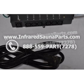 COMPLETE CONTROL POWER BOX 220V / 240V - COMPLETE CONTROL POWER BOX 220V / 240V WITH 7 CIRCUIT BOARD PINS  6 FEMALE PLUGS SUPPLY WORLD INFRARED SAUNA 21