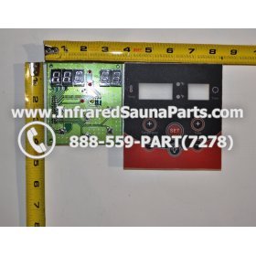 CIRCUIT BOARDS WITH  FACE PLATES - CIRCUIT BOARD WITH FACE PLATE LUX INFRARED SAUNA  06S085 5